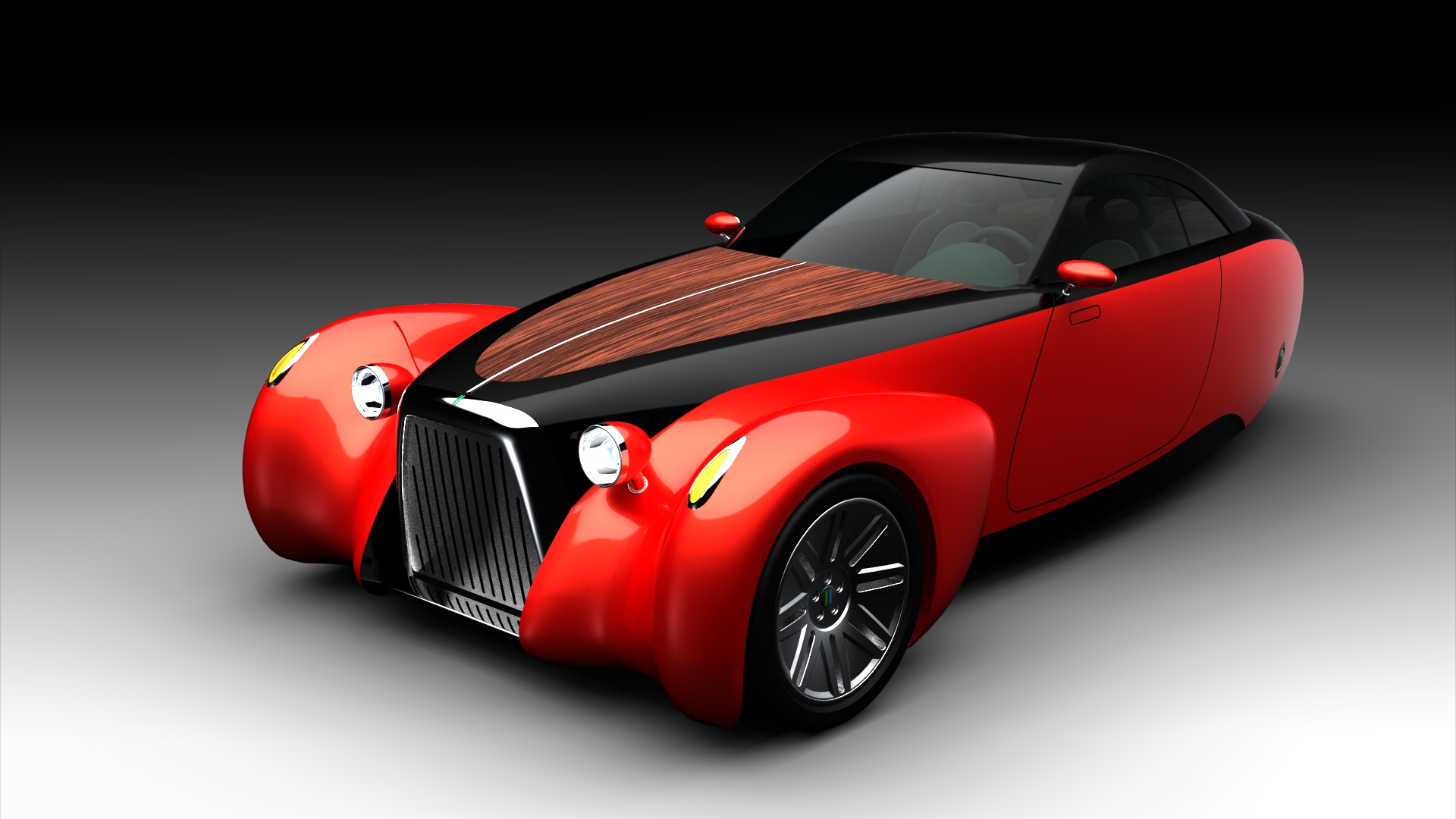 Triton Red with Black Keage Concepts Calgary Alberta Automotive Design